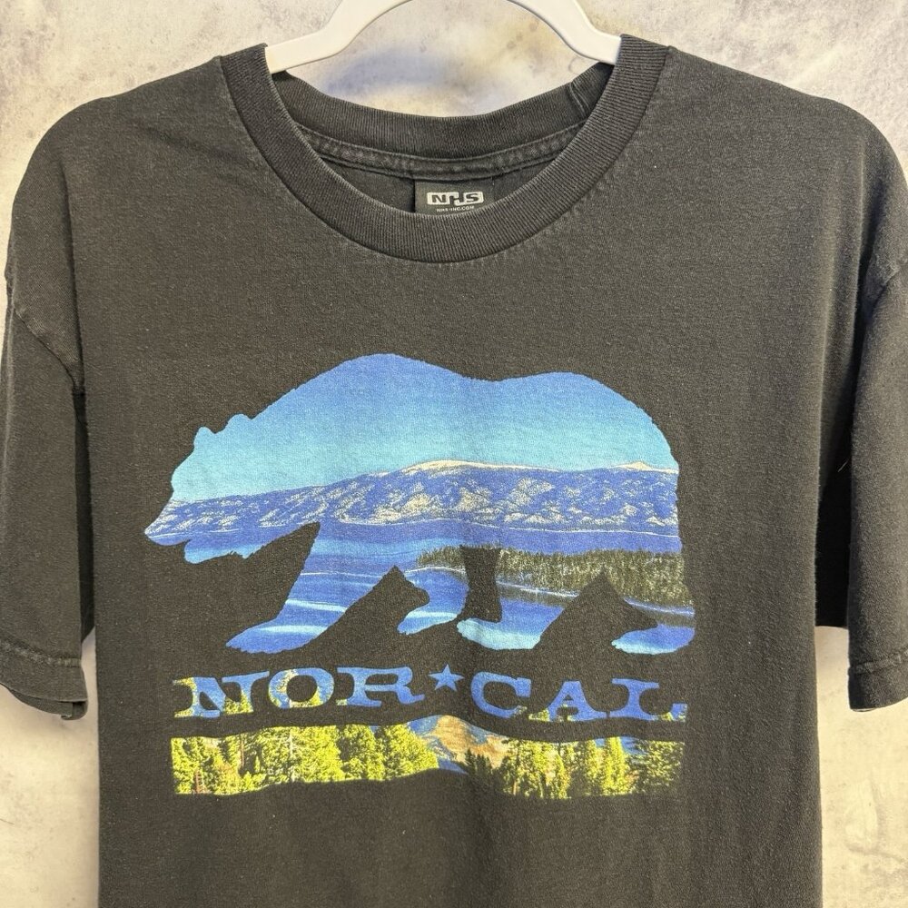 Vintage Nor Cal California Bear T Shirt Mens L 20.5x27 NHS 90s Y2K Skate
